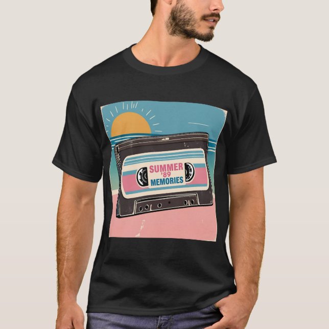 T-shirt Été 89 Bande-Bande - Musique rétro Cadeau (Devant)