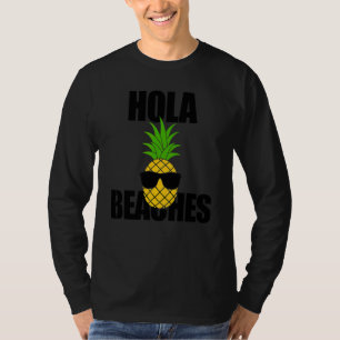 T-shirt Été Ananas Lunettes de soleil Croisière Hola Plage