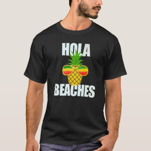 T-shirt Été Ananas Lunettes de soleil Croisière Hola Plage