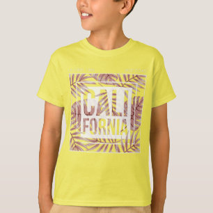 T-shirt Été californien pour toujours - Feuilles tropicale