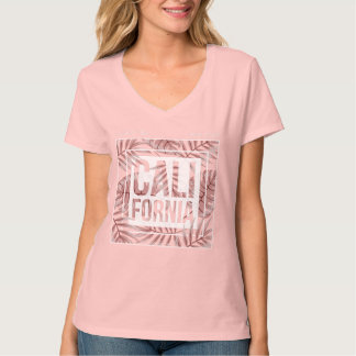 T-shirt Été californien pour toujours - Feuilles tropicale