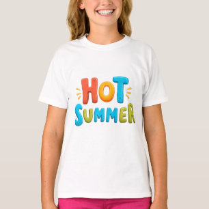 T-shirt Été chaud - Timbre saison chaude