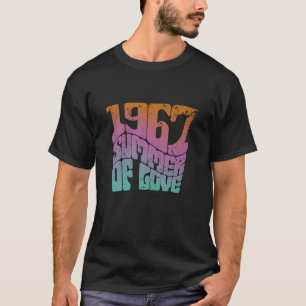 T-shirt Été de l'amour 1967 Hippie 1960 Psychedelic Vinta