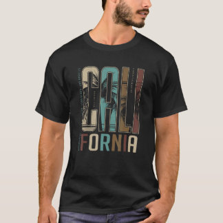 T-shirt Été de plage vintage Californie rétro surf vintage