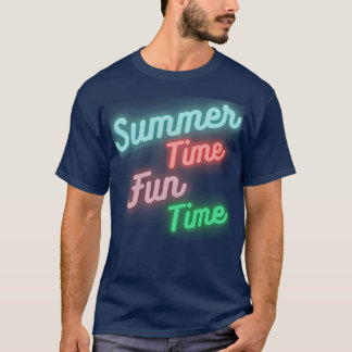 T-shirt Été Fun Time Fun Summer Beach Sand Surf De