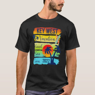 T-shirt Été Key West Florida Beach Vacation 2022 Matchi