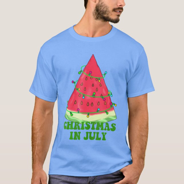 T-shirt Été Noël Juillet À Noël En Juillet Melon r (Devant)