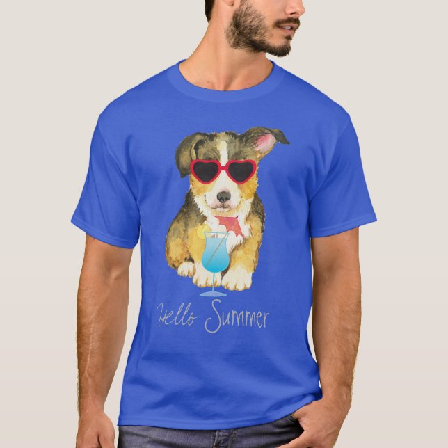 T-shirt Été Pembroke Welsh Corgi (Devant)