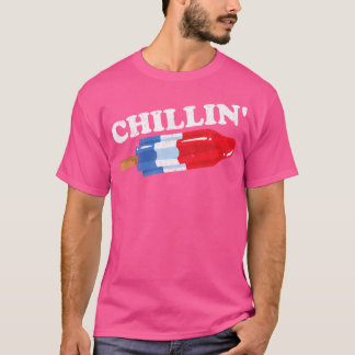 T-shirt Été Popsicle Chillin Funny Bombe Retro 80S Pop G