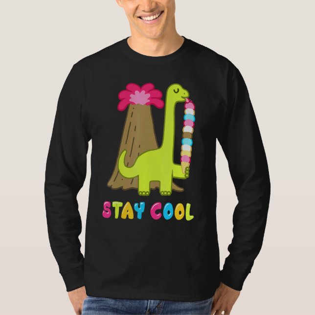 T-shirt Été Popsicle Séjour Cool Crème de glace Retro 80s  (Devant)