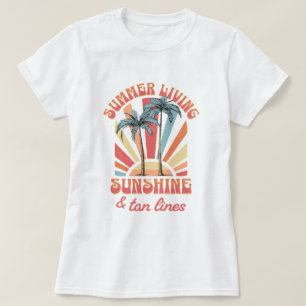 T-shirt "ÉTÉ VIVANT SOLEIL & traces de bronzage" 