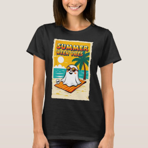 T-shirt Été Wei Vibes Ghost Beach Fun Halloween Teesum