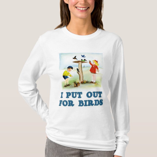 T-shirt Éteignez pour des oiseaux (les enfants) (Devant)