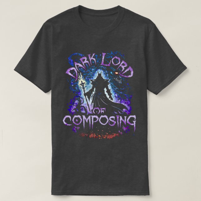 T-shirt Éternel Sombre De Composition (Design devant)