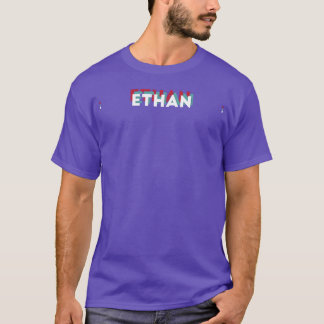 T-shirt Ethan Nom Drôle Nom Ethan thème des années 80