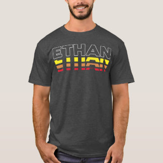 T-shirt Ethan prénom drôle vintage coucher de soleil Ethan