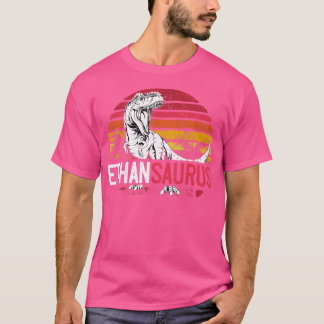 T-shirt Ethan Saurus Funny Dinosaure personnalisé T Rex Na
