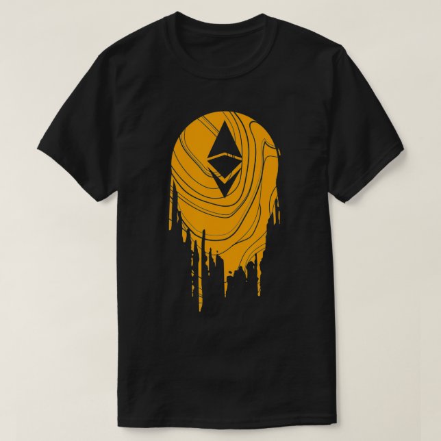 T-shirt Ethereum ETH Cryptomonnaie Trading Coin Blockchai (Design devant)