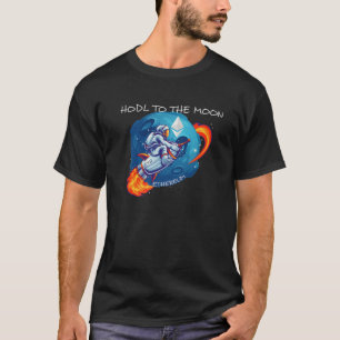 T-shirt Ethereum HODL À La Lune Crypto Rocket Cryptocurr