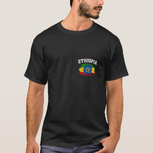 T-shirt Ethiopie Afrique Drapeau Éthiopien Addis-Abeba Vac