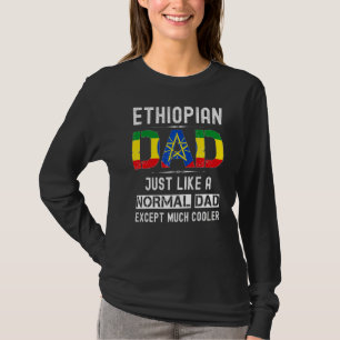 T-shirt Ethiopie Papa Fête des pères Ethiopie Drapeau Homm