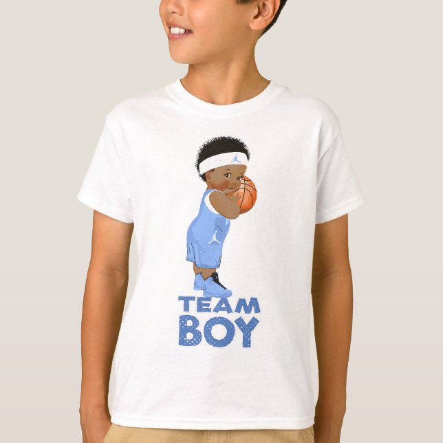 T-shirt Ethnic Basketball Team Boy Baby Genre Revey (Devant)