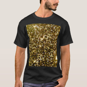 T-shirt Etincelle dorée : arrière - plan étincelant.