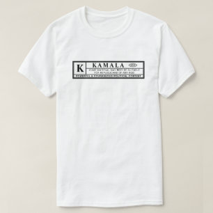 T-shirt Étiquette d'avertissement de Kamala