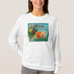 T-shirt Étiquette de caisse d'agrume de marque d'Albion
