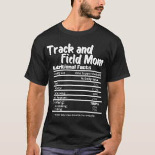 T-shirt Étiquette de la valeur nutritive de la mère de pis
