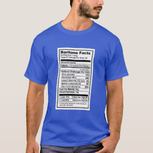 T-shirt "Étiquette de l'information nutritionnelle " de