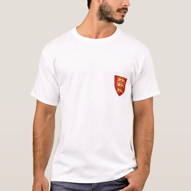 T-shirt Étiquette de lions de l'Angleterre 3 (Devant)