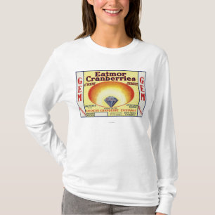 T-shirt Étiquette de marque de canneberges d'Eatmor de