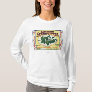 T-shirt Étiquette de marque olive de canneberges d'Eatmor