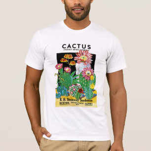 T-shirt Étiquette de paquet de graine de cactus