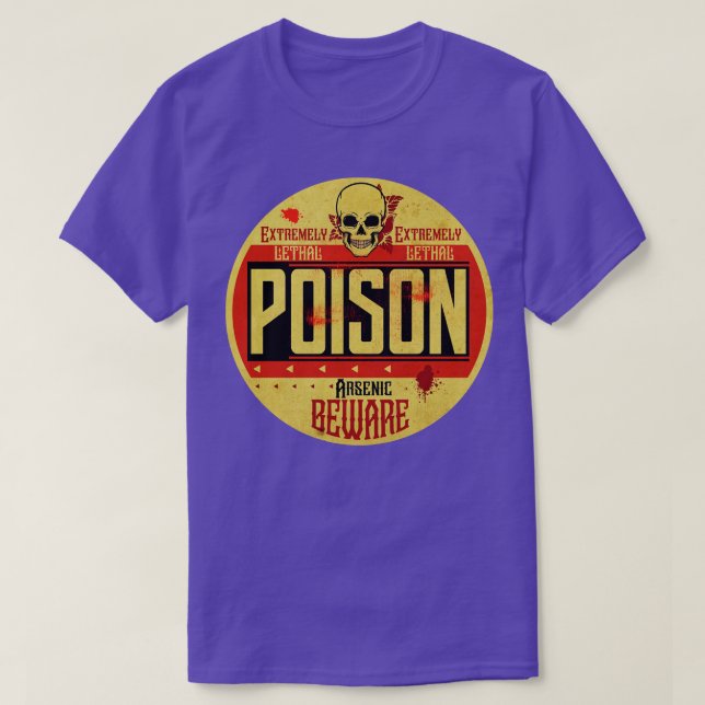 T-shirt Étiquette de poison vintage (Design devant)