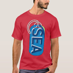 T-shirt étiquette de sac Seattle
