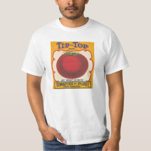 T-shirt Étiquette de tomate Art-En boîte par annonce