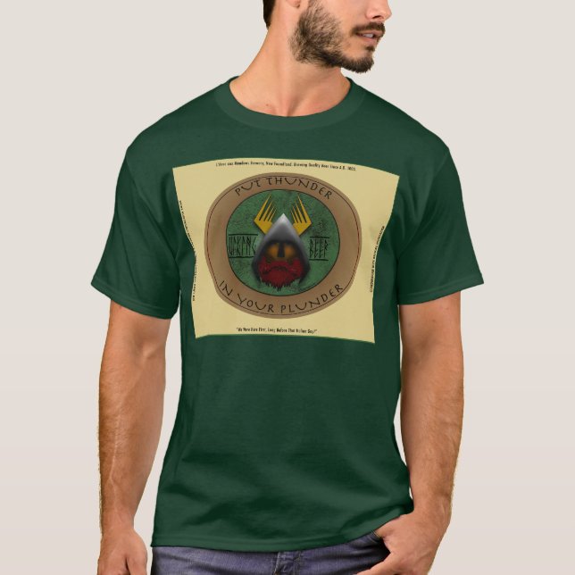 T-shirt Étiquette de VikingBeer (Devant)