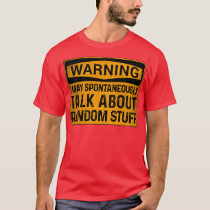 T-shirt ÉTIQUETTE du panneau d'avertissement ADHD
