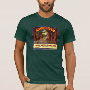 T-shirt Étiquette orange vintage de Yo-Semi-Te