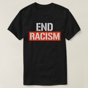 T-shirt Étiquette ronde classique pour mettre fin au racis