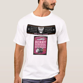 T-shirt Étiquette sérieux de bière d'affaires de baie