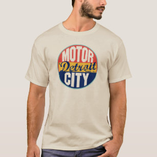 T-shirt Étiquette vintage de Detroit
