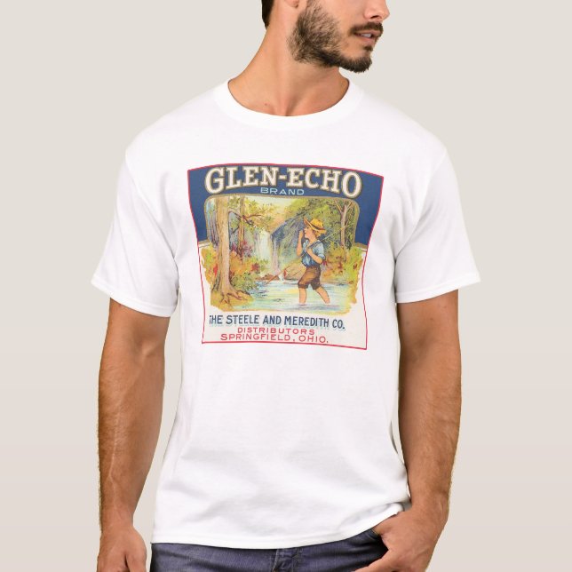 T-shirt Étiquette Vintage Glen-Echo (Devant)