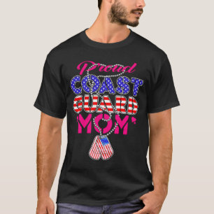T-shirt Étiquettes de chien de maman militaire fière homme
