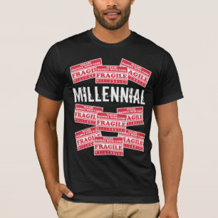 T-shirt Étiquettes fragiles du millénaire, S'Il Vous Plaît