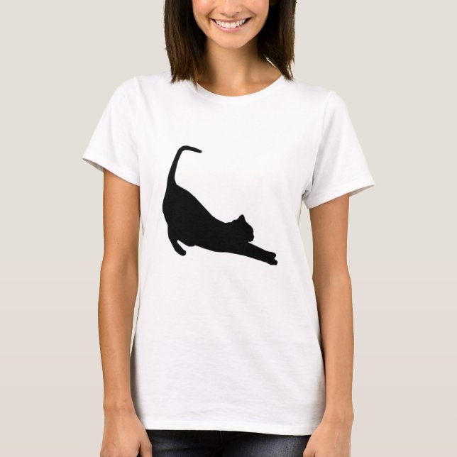 T-shirt Étirement Cute Cat (Devant)
