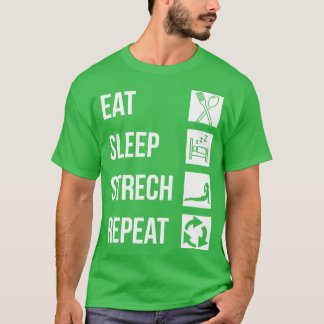 T-shirt étirement de sommeil de la nourriture, répéter 1
