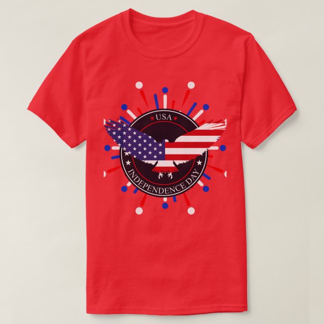 T-shirt Étoffer High USA (Design devant)